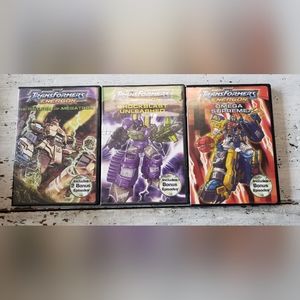 Transformers Energon DVD set of 3: Return of Megatron, Omega Supreme, Shockblast